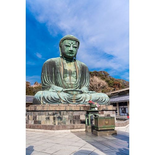 The Daibutsu-or big buddha-of the Buddhist Temple in Kamakura-Japan
